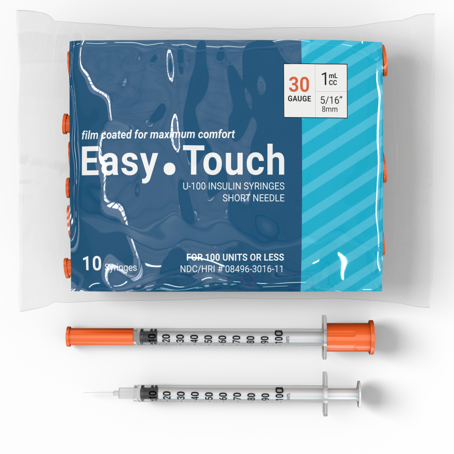 Easytouch Syringes Sub Q 30g 1cc 516 Pack Of 10 Prime Peptides™ 